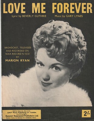 Marion Ryan - Love Me Forever - Noten