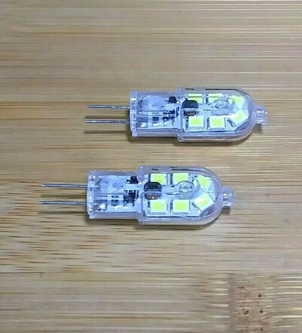 2 BBT Super Bright 12 VDC Cool White LED G4 Bi-Pin Light Bulbs | eBay
