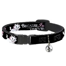 Cat Collar Breakaway Aristocats Marie 3 Poses Because Im A Lady Thats Why Bla...