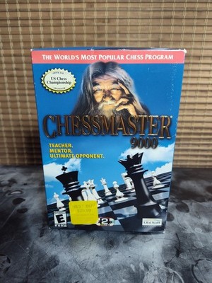 Chessmaster 9000 PC Game Complete w/ Manual New Sealed 2002 Vintage 2 CD