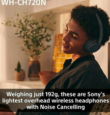 Sony WH-CH720N Bluetooth Wireless Noise Cancelling Over-Ear, Mic, 30mm BLUE