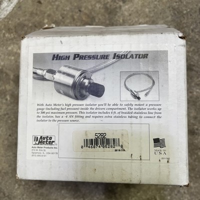 Autometer Fuel Gauge High Pressure Isolator