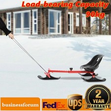Winter On Ice Snow Scooter Snow Ice Skate Ski Bike Snow Racer For Adults  Kids