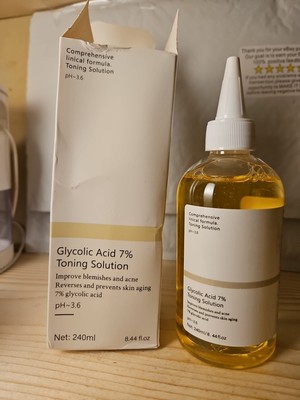  GLYCOLIC ACID 7% TONING SOLUTION PH-3.6 240 ML 8 FL OZ DIRECT ACIDS