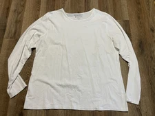 Coolibar Shirt Women's Size XL White Long Sleeve UPF 50+ Excellent UV Protection