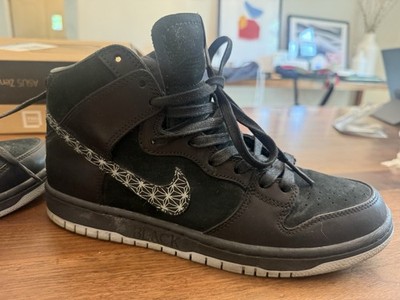 Nike Black Bar X SB Zoom Dunk Pro High Size 10