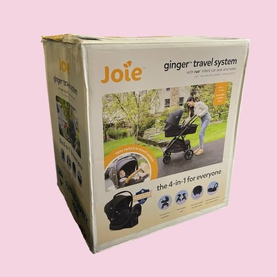 Joie Ginger Travel System with Rue Infant Car Seat & Base Shale Dark #NO9852