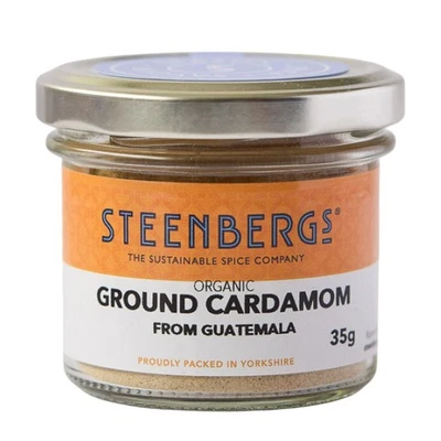 Steenbergs Organic Ground Cardamom 35g Aromatic Spice Powder - Image 1 of 3