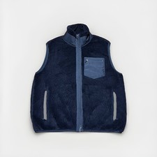 Todd Snyder Fleece Vest Sherpa Mens Sz S Blac...