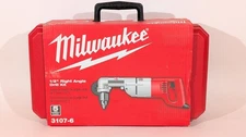 Milwaukee (3107-6) 7 Amp Corded Right-Angle 1/2” Drill Kit w/ Hard Case