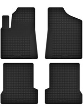 Wanneform Gummi Fußmatten Satz für FIAT SEICENTO Schwarz