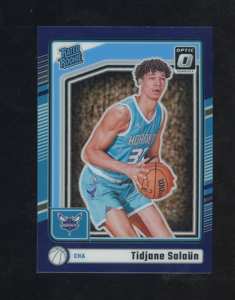 2024-25 Donruss Optic Rated Rookie Purple Prizm #286 Tidjane Salaun RC Rookie