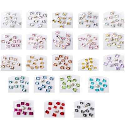 10Pcs Crystal Nail Art Rhinestones V-bottom Nail Crystals Nail Gems Stones