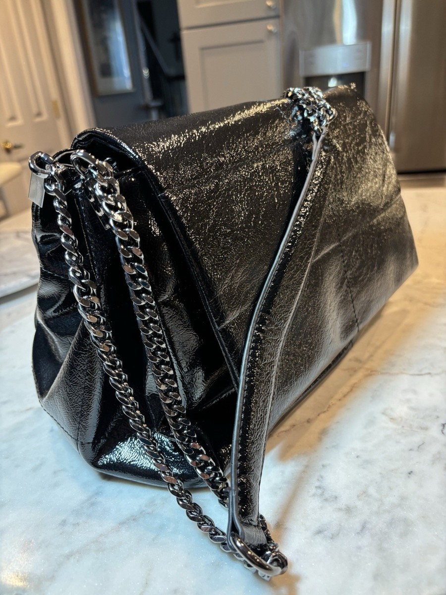 House of Harlow 1960 Black Chain Shoulder Bag Silver Strap  display picture 1