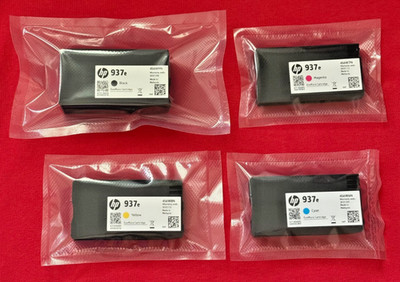 Original HP 937e Patronen Multipack  je 1x Black, Yellow, Mag., Cyan  Neu