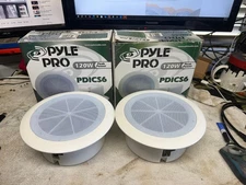 Pair Pyle Dryver Pro PDICS6 Center Speaker