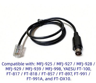MFJ 5114Y Tuner Control Cable for MFJ 925 MFJ-927 MFJ-928 MFJ-929 MFJ-939 / 998