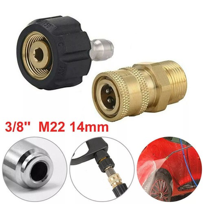#ad 2Pcs Set Pipe Pressure Washer Quick Release Connector Hose Adapter Coupling ⭐ $17.34