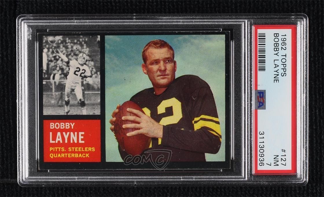 1962 Topps Bobby Layne #127 PSA 7 HOF 1q7