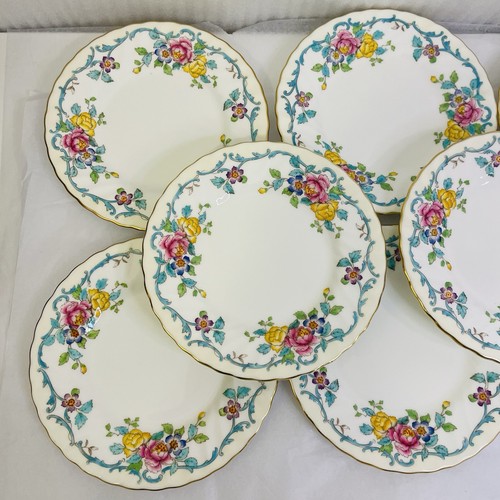 Set of 8 Minton Branksome Turquoise Bread Plates Excellent Condition Vintage 60s - Bild 4 von 8