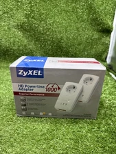 ZyXEL 1000 Mbps HD Powerline Adapter 2-port Gigabit - Model PLA5256.    s3