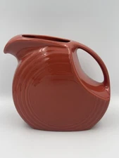 Paprika Homer Laughlin Fiesta Fiestaware Large Disc Water Pitcher Jug 7" Tall