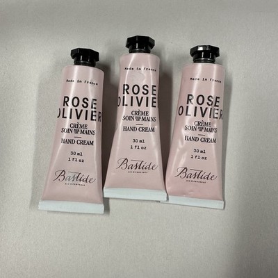Bastide Rose Olivier Hand Cream 1 fl oz   3 Pack Lot   Made in France   New