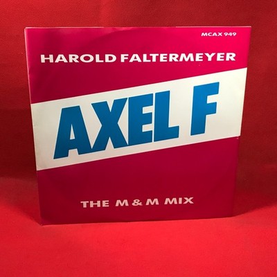 HAROLD FALTERMEYER Axel F 1984 UK 12'' vinyl single MCA record B Miami vice