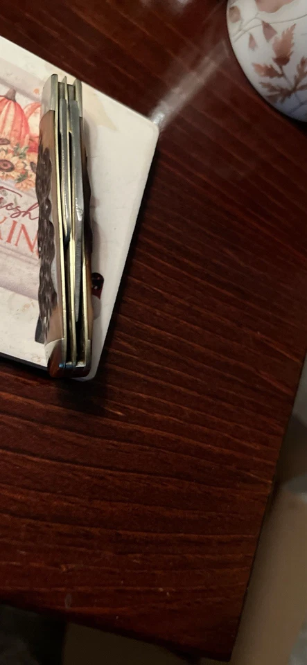 Vintage Kabar Two Blade Small Trapper Jig Bone Handles 1970’ To Early 80’s - Image 4 of 4