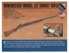 Winchester Model 52 Target Rifle Atlas Classic Firearms Card