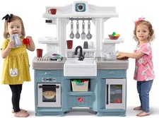 Step2 Timeless Trends Kids Kitchen Playset, Indoor/Outdoor Kitchenette, Interact