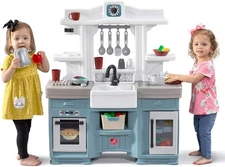 Step2 Timeless Trends Kids Kitchen Playset, Indoor/Outdoor Kitchenette, Interact