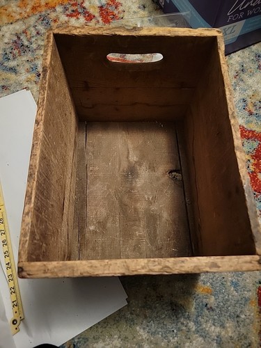 Antique Simpson Spring Beverages Wooden Crate Box Advertising Soda Water - Picture 6 of 16