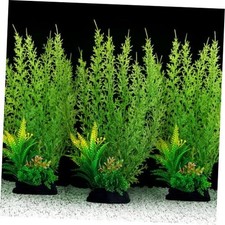 QUOZUO Fish Tank Accessories Large Plants, Green Fish Tank Decorations,