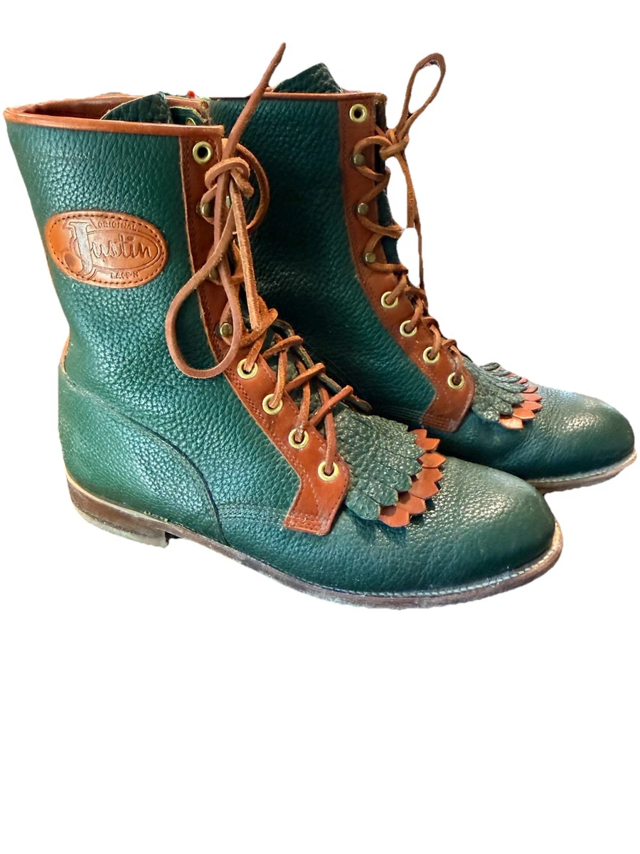 Justin Boots Green Boots for Women for sale | eBay