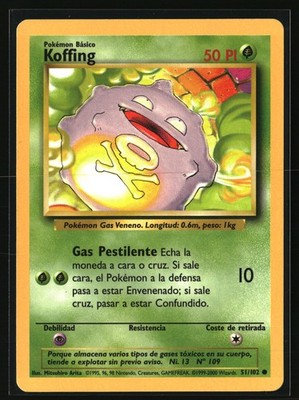 Koffing Common Base Set 051/102 LP