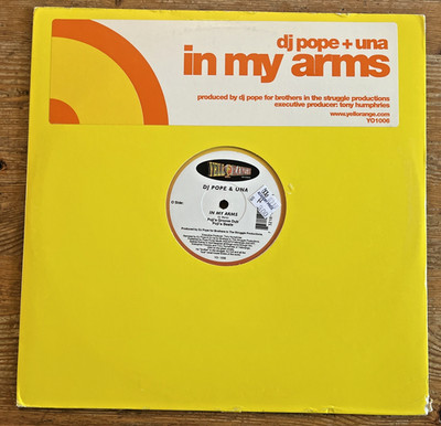 DJ Pope & Una 12'' Single Vinyl Record In My Arms Poji Yellorange