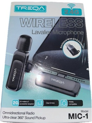 Lavalier 24G Microphone Wireless Recording Mini Mic For Android/iPhone Mic-1