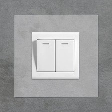 1-10x Single Double Light Switch / Plug Socket Back Plate Finger Surround Panel