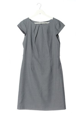 MORE & MORE Bleistiftkleid Damen Kleid Gr. DE 38 hellgrau-blau Casual-Look