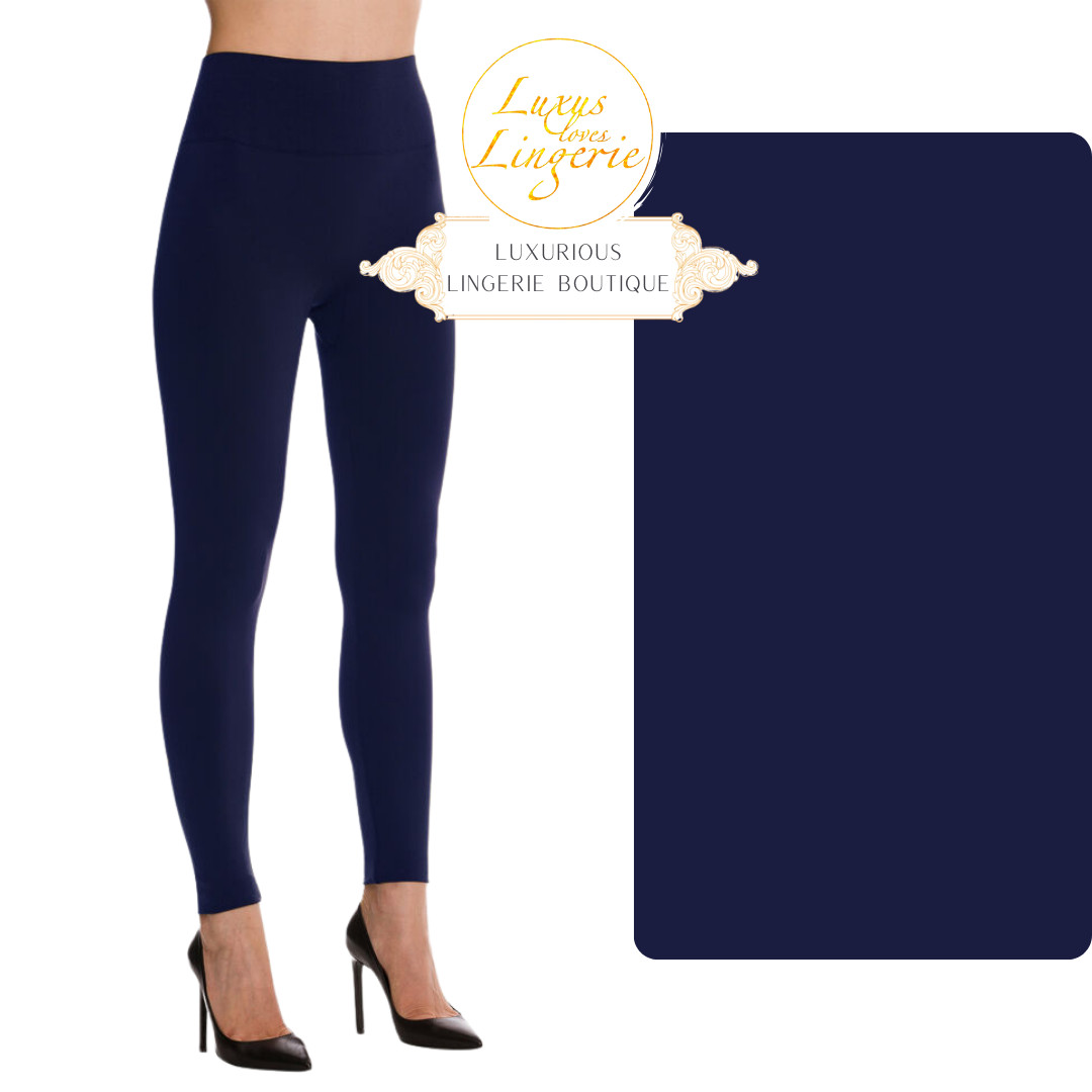 Aurora Light Shape Leggings By Wolford XS Admiral Blue Yoga Sport Shaping Pants