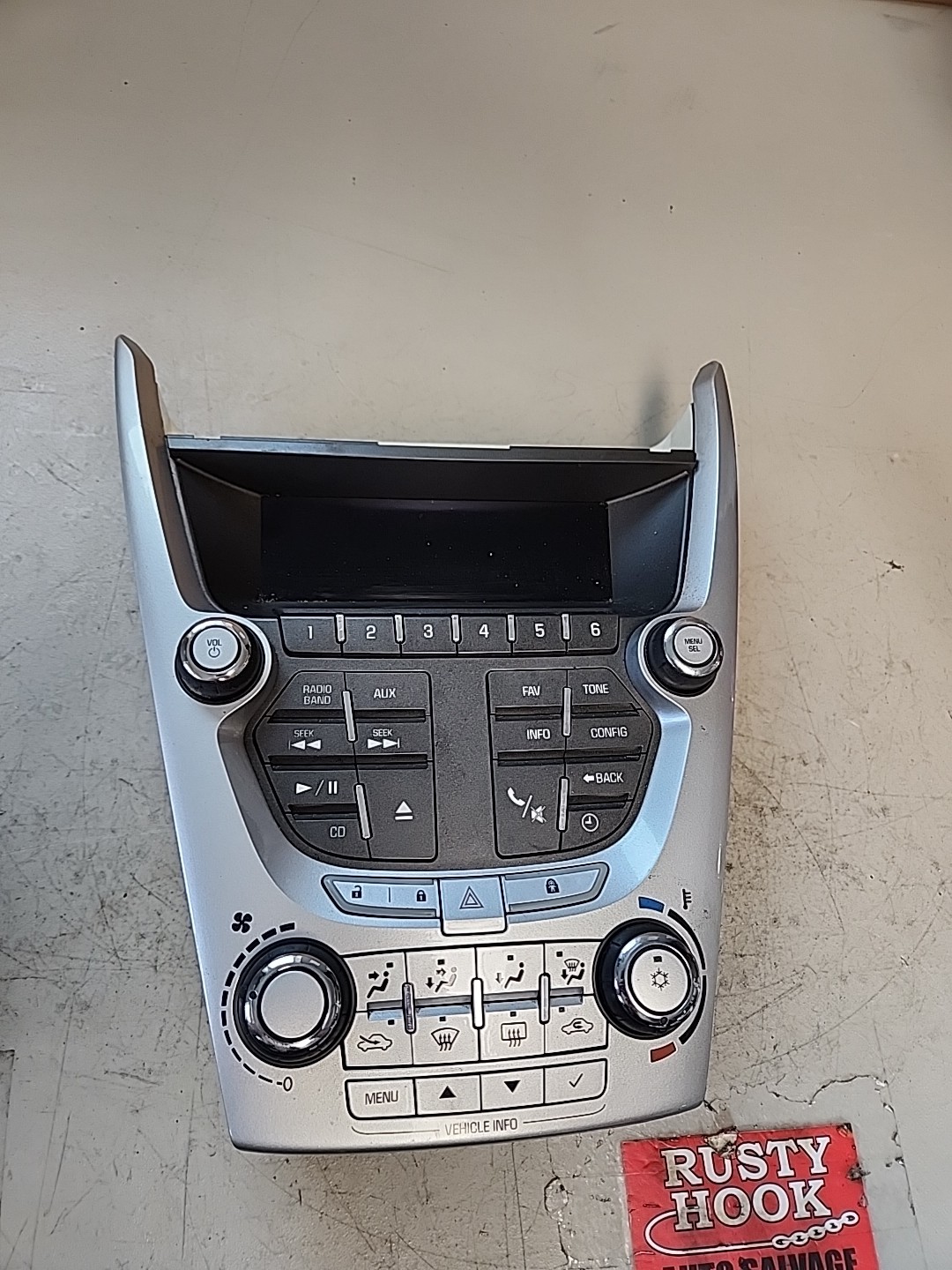 2011 Chevrolet Equinox AC Heater Temperature Radio Control Panel 90025-295/0002
