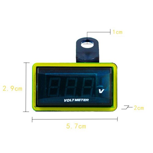 Motorcycle Voltmeter Detection Meter Modified Car Real-time Monitoring Safety - Picture 7 of 12
