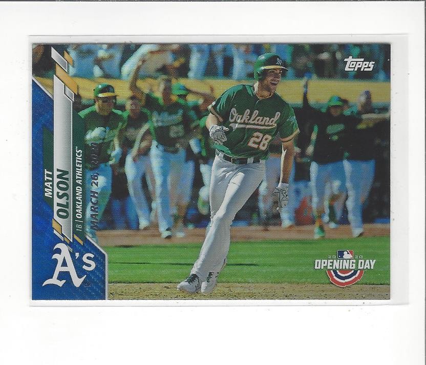 2020 Topps Opening Day Baseball Blue Foil Parallel Singles - You Choose