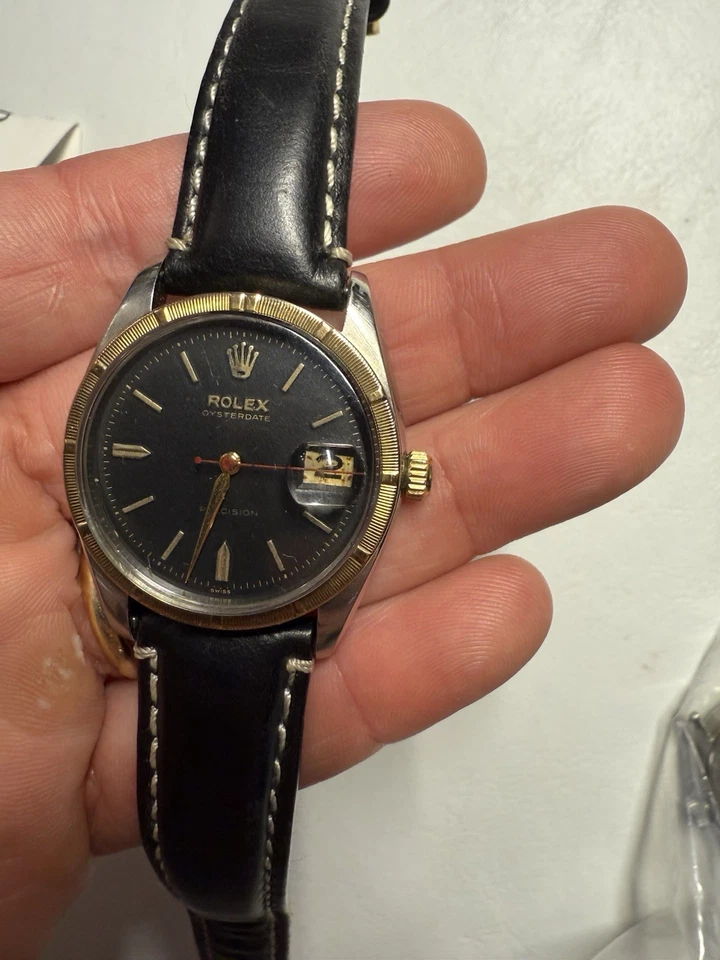 Rolex 34mm Oysterdate Vintage Manual Wind Watch 6994 - Image 4 of 4