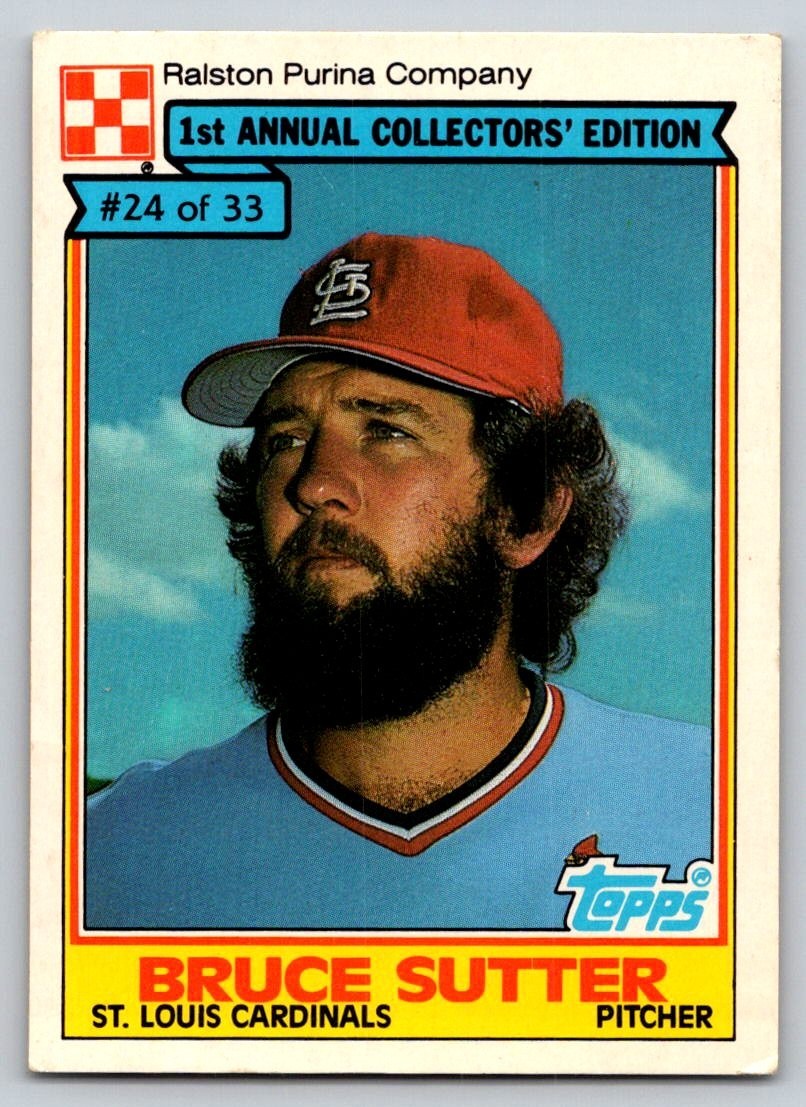 1984 Topps Ralston Purina - Bruce Sutter #24