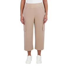 NWT SAGE COLLECTIVE 1874269 TAN WOMEN'S 25" INSEAM CARGO PANTS SZ M J879