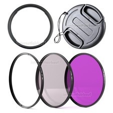 Set UV POL FLD Filter + Adapter suitable for Canon G3X SX540HS SX530HS