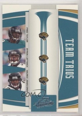 2007 Playoff Absolute Memorabilia Team Trios /100 Byron Leftwich Fred Taylor 6f8