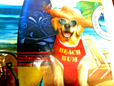 Garden Flag ''Beach Bum''  Evergreen Flag      12''  x  18''